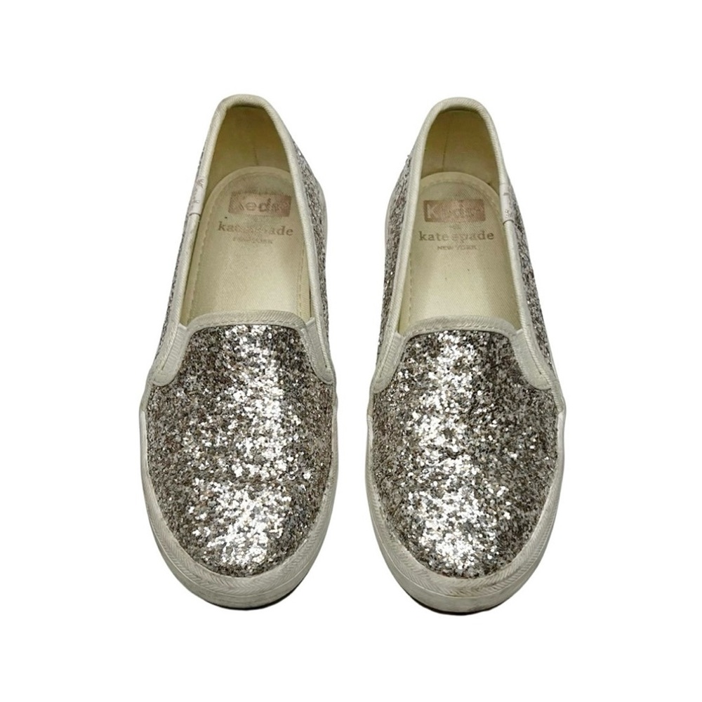 Kate‎ Spade Kids Silver Glitter Sneakers